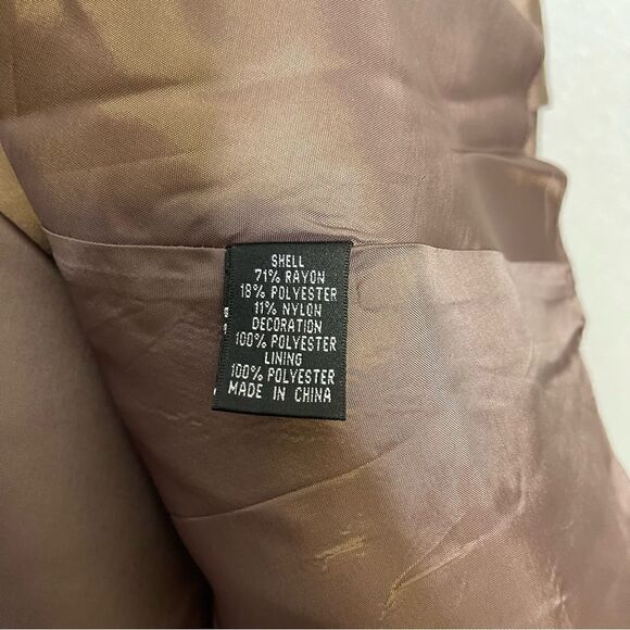 Adrianna Papell Shutter Pleat Shimmer 2 Piece Gown w/ Bolero 14P - Picture 4 of 6